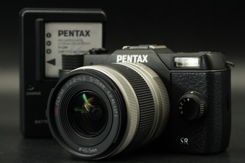 Pentax q10 schwarz mit - schwarz, 5-15mm